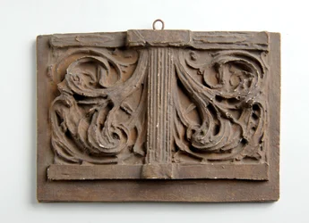 Maquette für das Doppelpanel des Laubs für die Krone auf der Figur der Nächstenliebe am Alexandria Memorial, ca. 1932