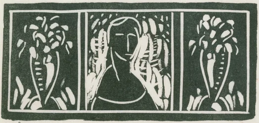Linolschnitt mit Tribut von Sherwood Anderson
