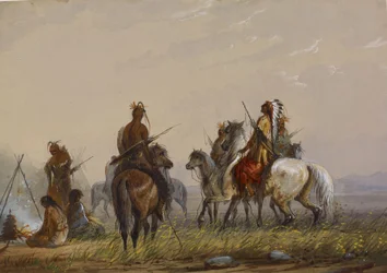 Expedition zur Ergreifung wilder Pferde - Sioux