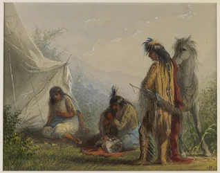 Indianische Brautwerbung