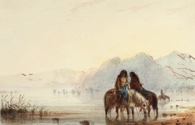 Indianerfrauen, Shoshones, um 1837
