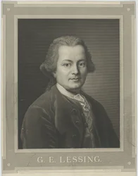 Porträt von Gotthold Ephraim Lessing 1729-1781, um 1840