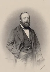 Porträt des Komponisten und Chansonniers Gustave Nadaud 1820-1893, 1862