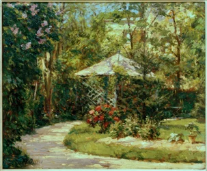 Garten mit Pavillon