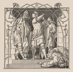 Die Nibelungen. Wie sie die Toten aus der Halle warfen, 1840-1841