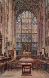 Chor und Ostfenster, Gloucester Cathedral
