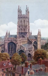 Kathedrale von Gloucester, von Westen