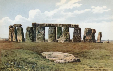 Stonehenge, zeigt den Schlachtstein