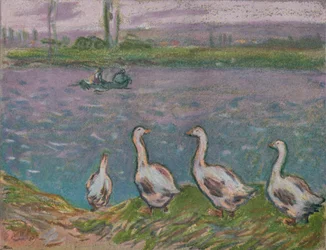 Eine Skizze in Pastell, 19. Jahrhundert