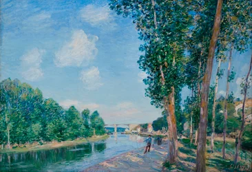 Saint-Mammes, Juni-Sonne - Alfred Sisley