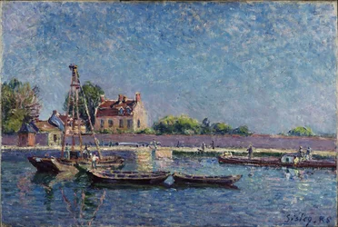 Die Schleuse von Saint-Mammès