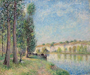 Der Loing bei Moret, 1885