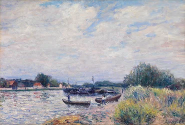Der Loing bei Saint-Mammes, um 1859-99