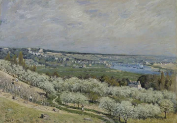 Die Terrasse in Saint-Germain, Frühling