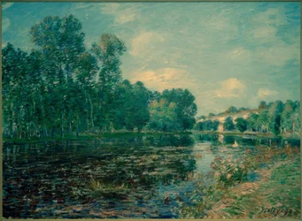 Tournant du Loing en été