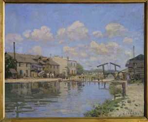 Blick auf den Canal St. Martin, Paris