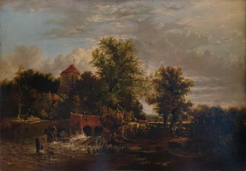 Schleusentor am Fluss Western