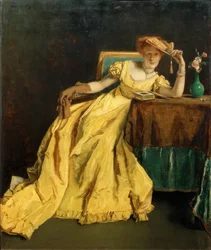 A. Stevens, Die Dame in Gelb