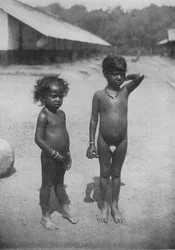 Tamilische Plantagenkinder, ca. 1890, 1910