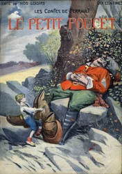 Le Peucet: Geschichte von Charles Perrault. Illustration von Vaccari und Carrey in der Sammlung „Les beaux tales“ „Nos loisirs“ um 1910. Private Sammlung.