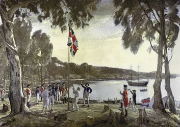 Die Gründung Australiens durch Kapitän Arthur Phillip, 26. Januar 1788