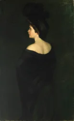 Laura in Schwarz, 1899.