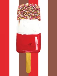Schokoladenbestreutes Eis am Stiel