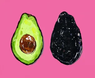 Pinke Pop-Avocados