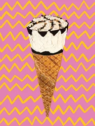 Pop-Art-Eiswaffel