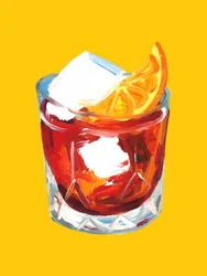 Erfrischender roter Aperitif
