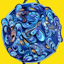 Lebendige Blaumuscheln