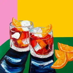 Leuchtende Cocktails