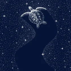 Kosmische Meeresschildkröte
