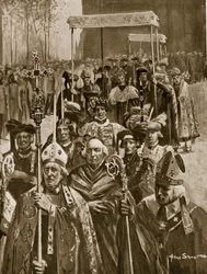Die Krönungsprozession von Richard III.