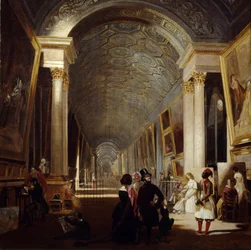 Die Grand Galerie du Louvre im Jahr 1841