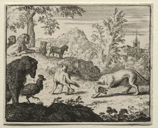 Reineke Fuchs: Der Kampf zwischen Reineke und dem Wolf