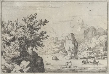 Der Felsen in der Mitte des Flusses, 17. Jahrhundert