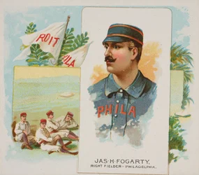 James H. Fogarty, Right Fielder, Philadelphia, aus Worlds Champions, Zweite Serie N43..., 1888
