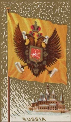 Russland, aus Flags of All Nations, Serie 1 N9 für Allen & Ginter Zigarettenmarken