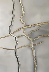 Vergoldete Rissstruktur