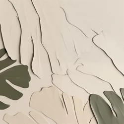 Gedämpfte botanische Formen