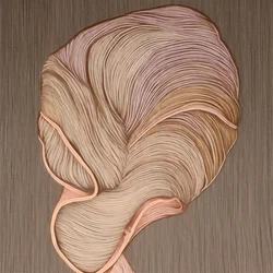 Organische Kurven Beige Rosa