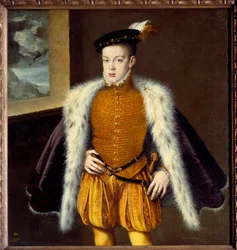 Porträt von Prinz Don Carlos (1545-1568), Sohn von Philipp II. Gemälde von Alonso Sanchez Coello (1531-1588)