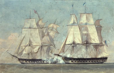 Schlacht zwischen den Vereinigten Staaten und der Macedonian, 25. Oktober 1812, 1859