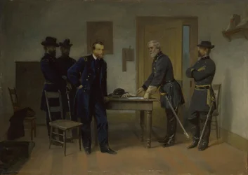 Lee Kapituliert vor Grant in Appomattox