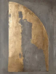 Abstrakt Gold und Grau
