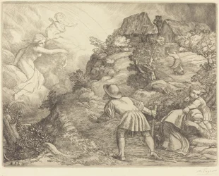 Allegorie des Bauern und des Glücks: Allegorisches Thema