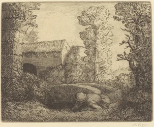 Brücke an der Mühle Le pont du moulin