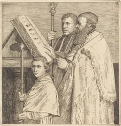 Choristen, 2. Platte Le lutrin