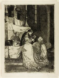 Kommunion in der Kirche von St. Médard